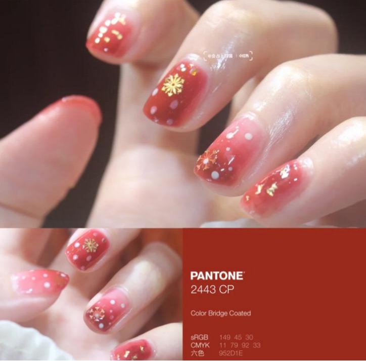 美甲酒紅色怎么調(diào)出來的_酒紅色美甲款式_美甲酒紅色